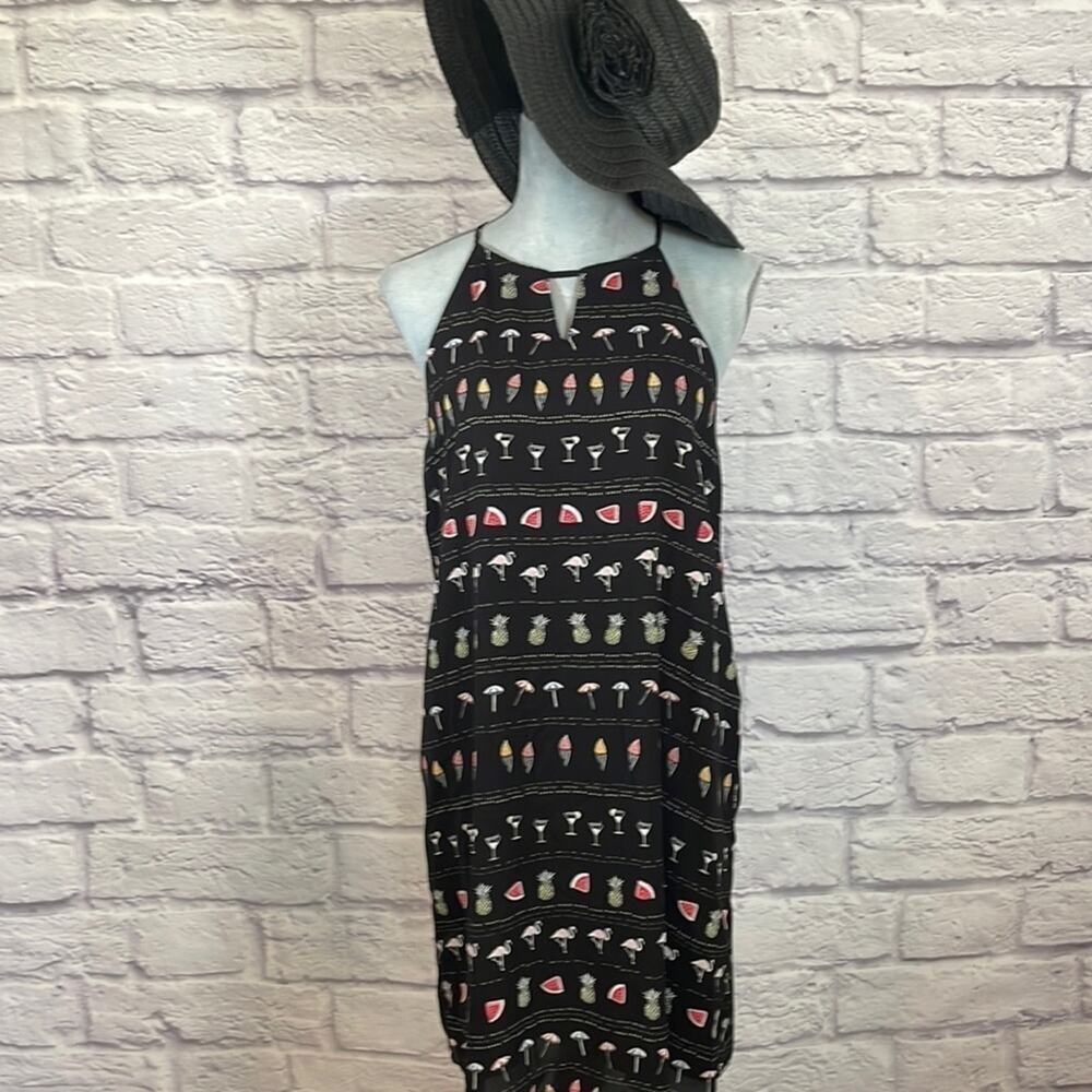 Finn & Grace Anthropologie tropical midi dress